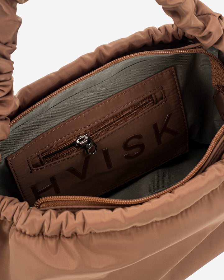 HVISK ARCADIA MATTE TWILL Handle Bag 468 Light Brown
