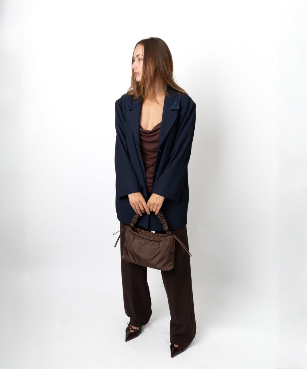 HVISK ARCADIA MATTE TWILL Handle Bag 485 Espresso