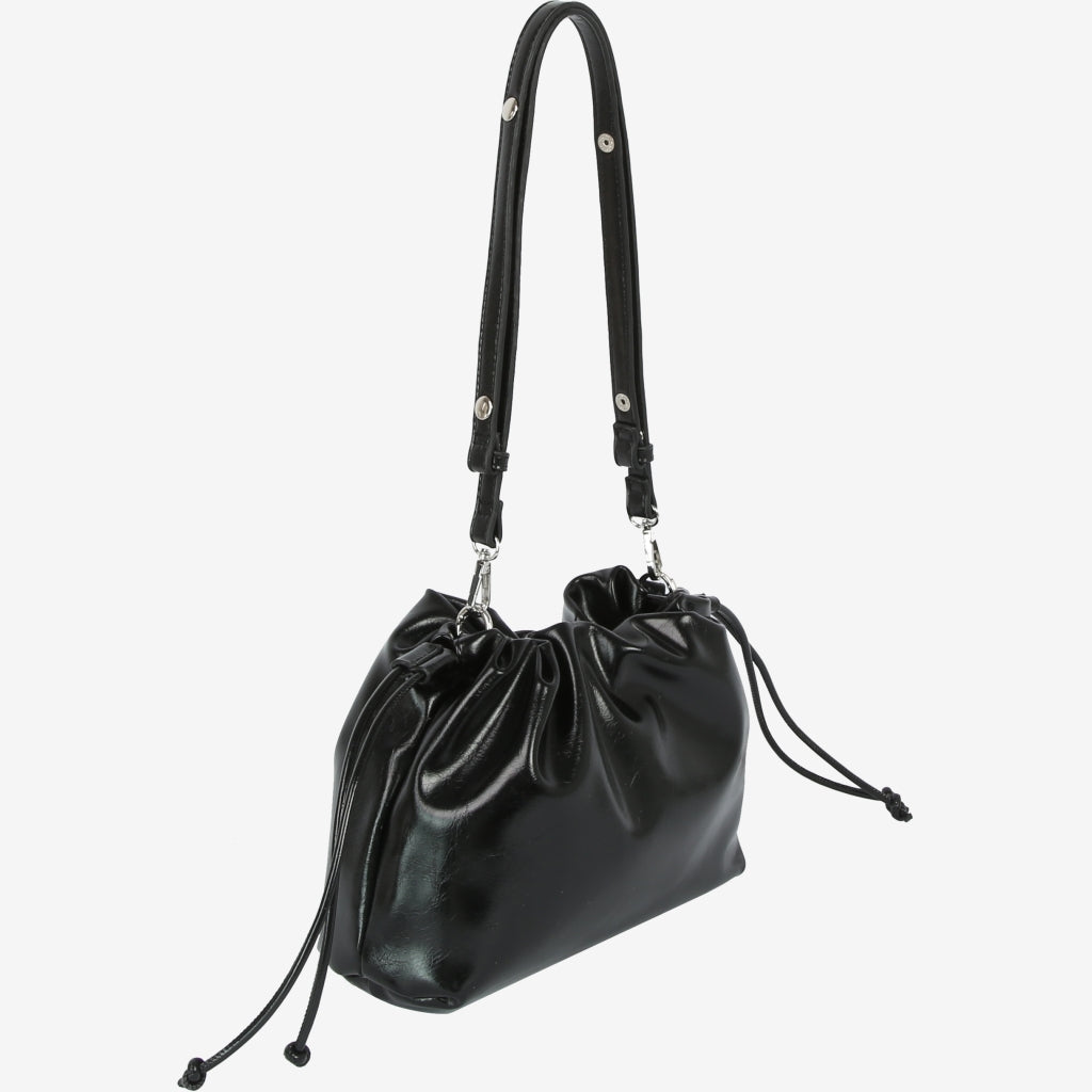 HVISK ARCANE LACQUER Shoulder Bag 009 Black
