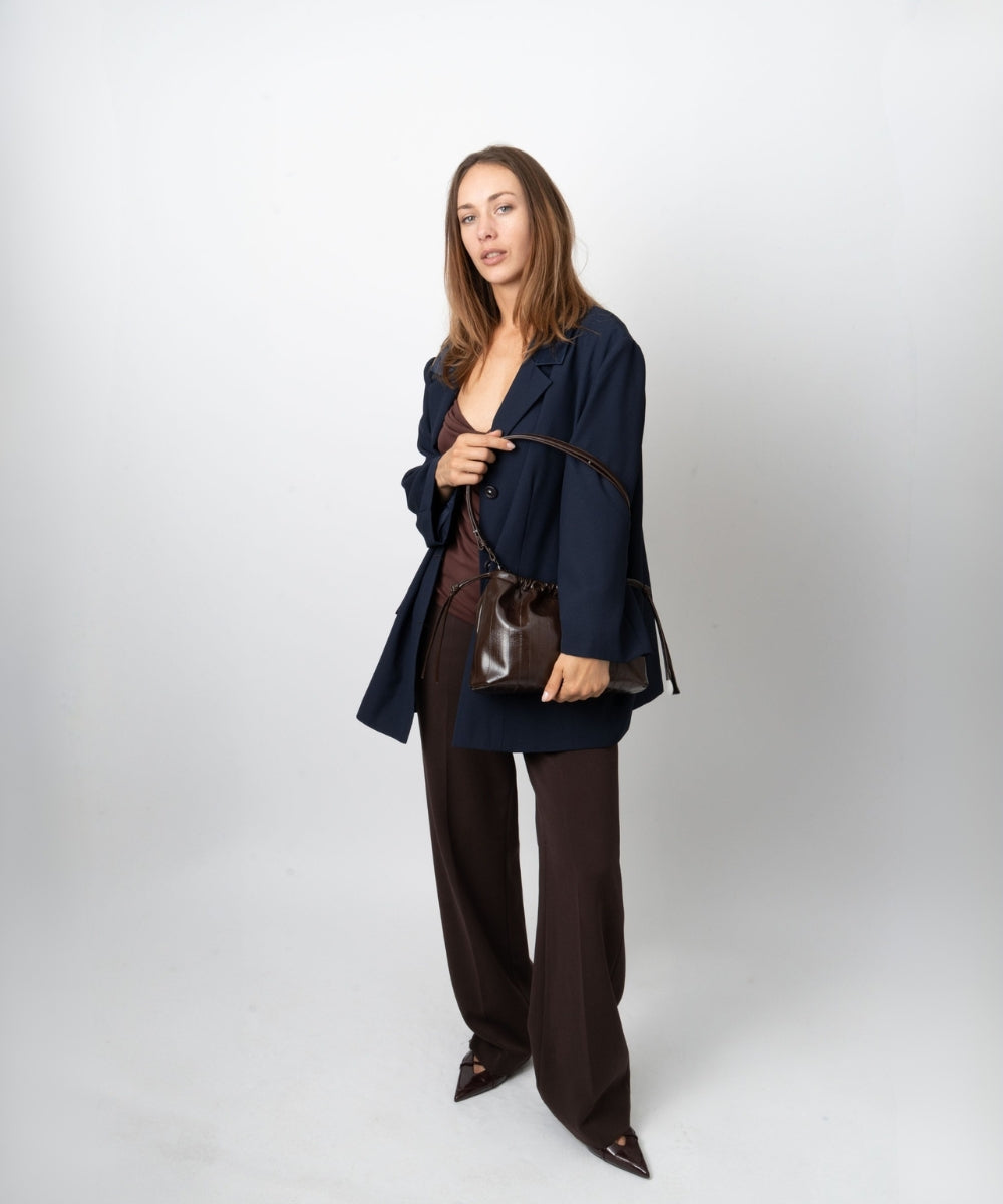 HVISK ARCANE STROKE STRUCTURE Handle Bag 485 Espresso