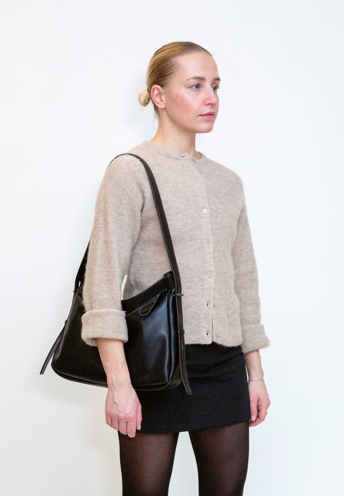 HVISK Andrea Soft Shoulder Bag 009 Black