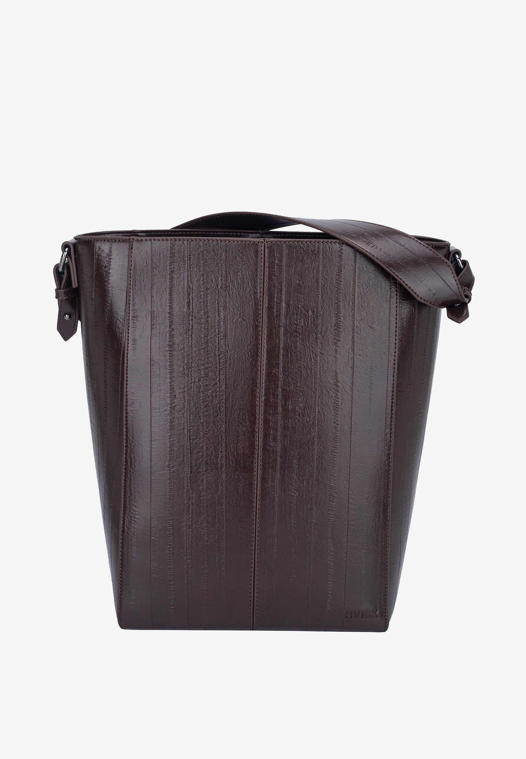 HVISK CASSET STROKE STRUCTURE Tote Bag 485 Espresso