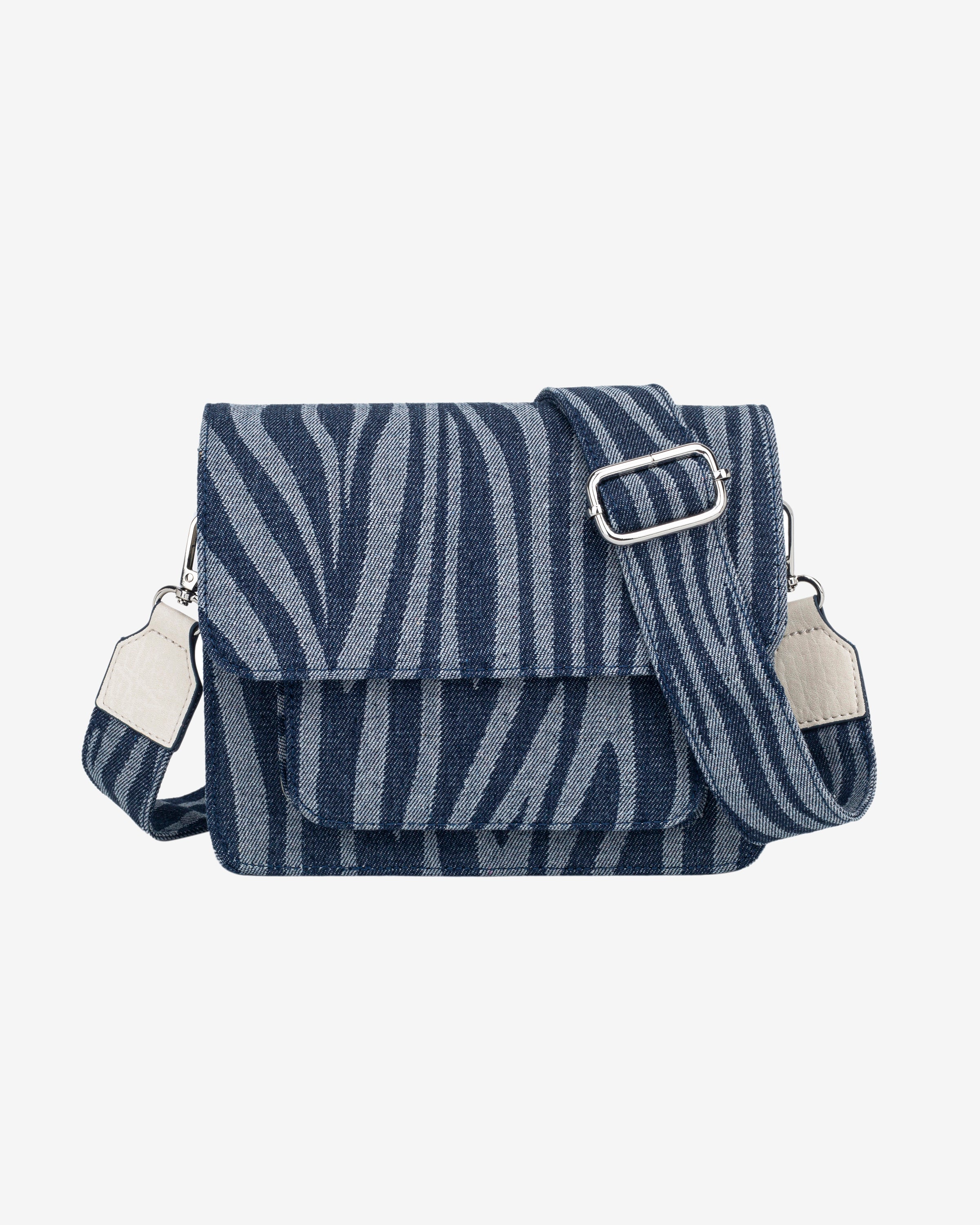 HVISK CAYMAN POCKET DENIM Crossbody 470 Navy Zebra