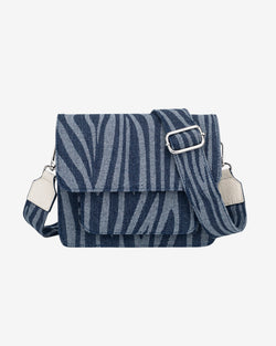 HVISK CAYMAN POCKET DENIM Crossbody 470 Navy Zebra