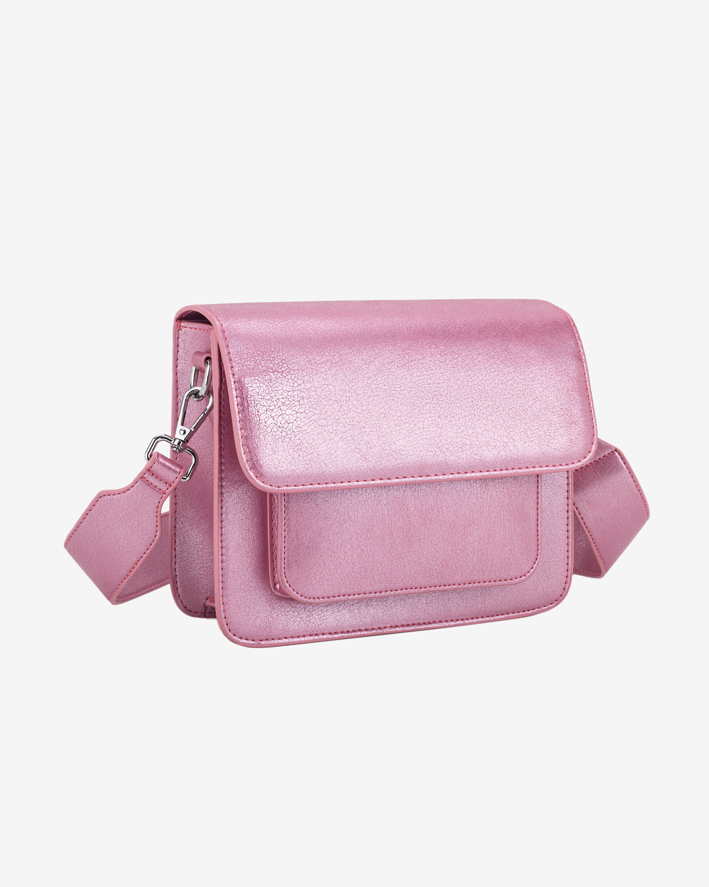 HVISK CAYMAN POCKET SHINY STRUCTURE Crossbody 469 Rouge Pink