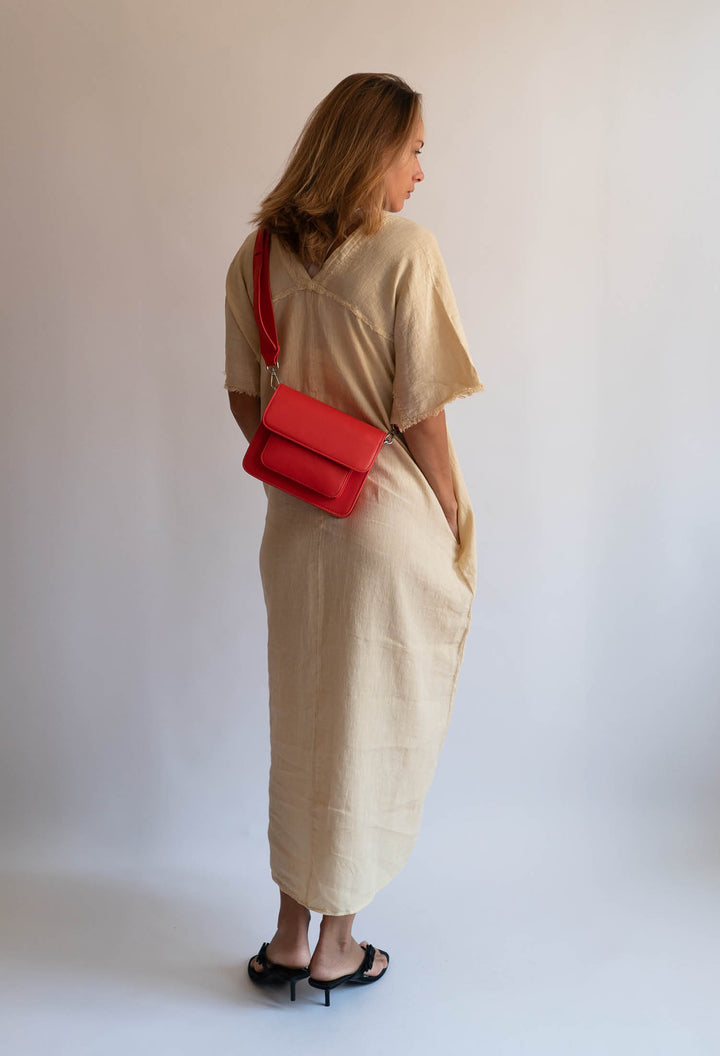HVISK CAYMAN POCKET SOFT STRUCTURE Crossbody 465 Red Coral