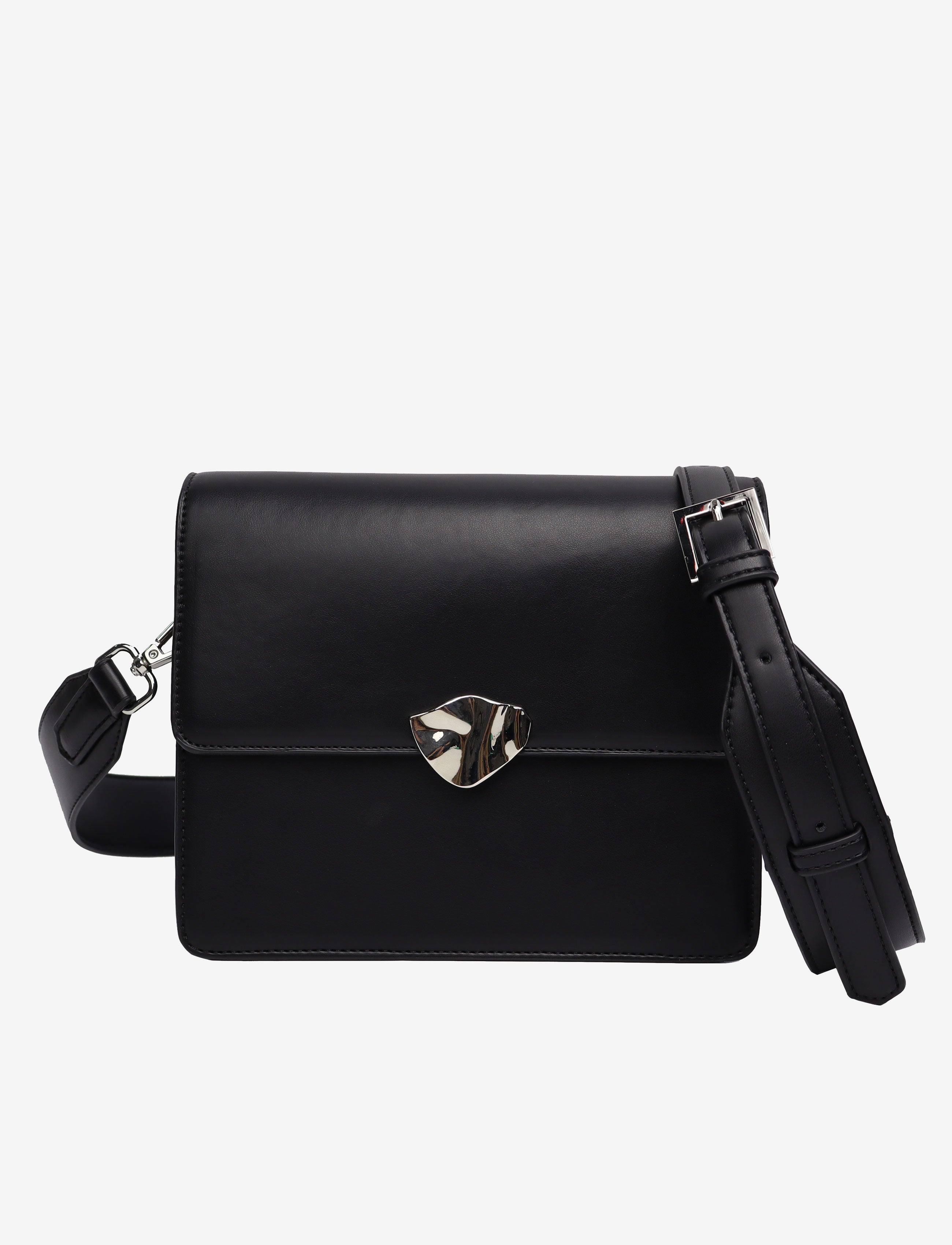 HVISK CAYMAN SOFT STRUCTURE HARDWARE Crossbody 009 Black