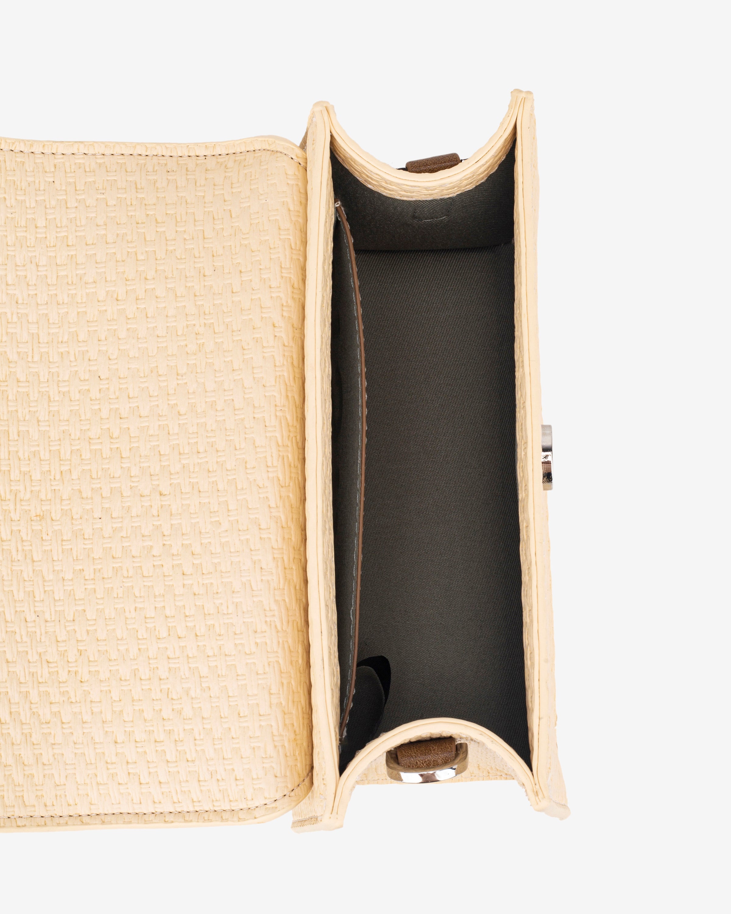 HVISK CRANE RAFFIA STRUCTURE Crossbody 471 Raffia Sand