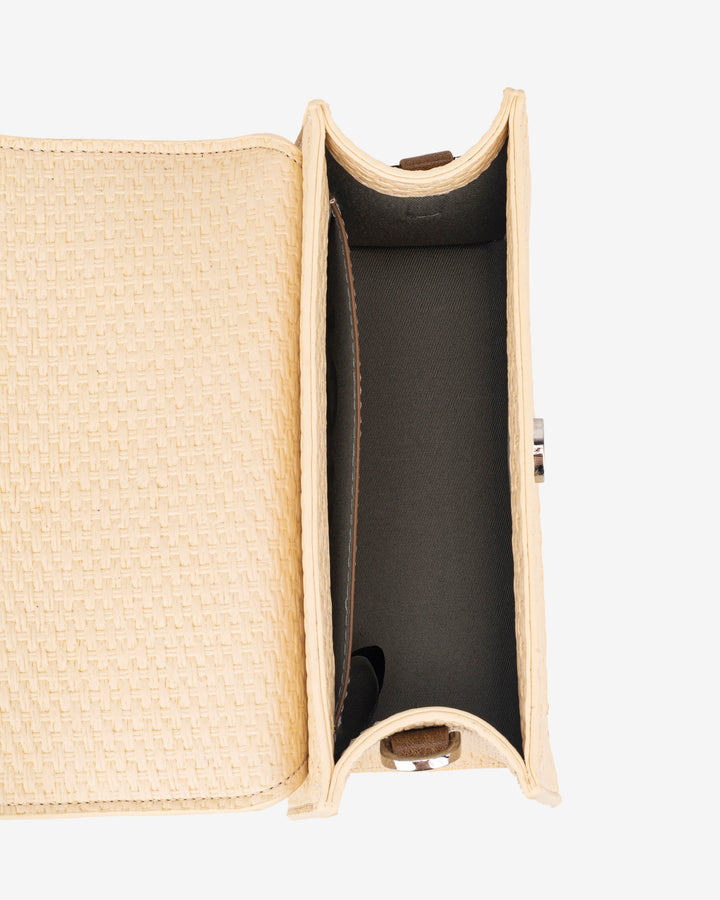 HVISK CRANE RAFFIA STRUCTURE Crossbody 471 Raffia Sand
