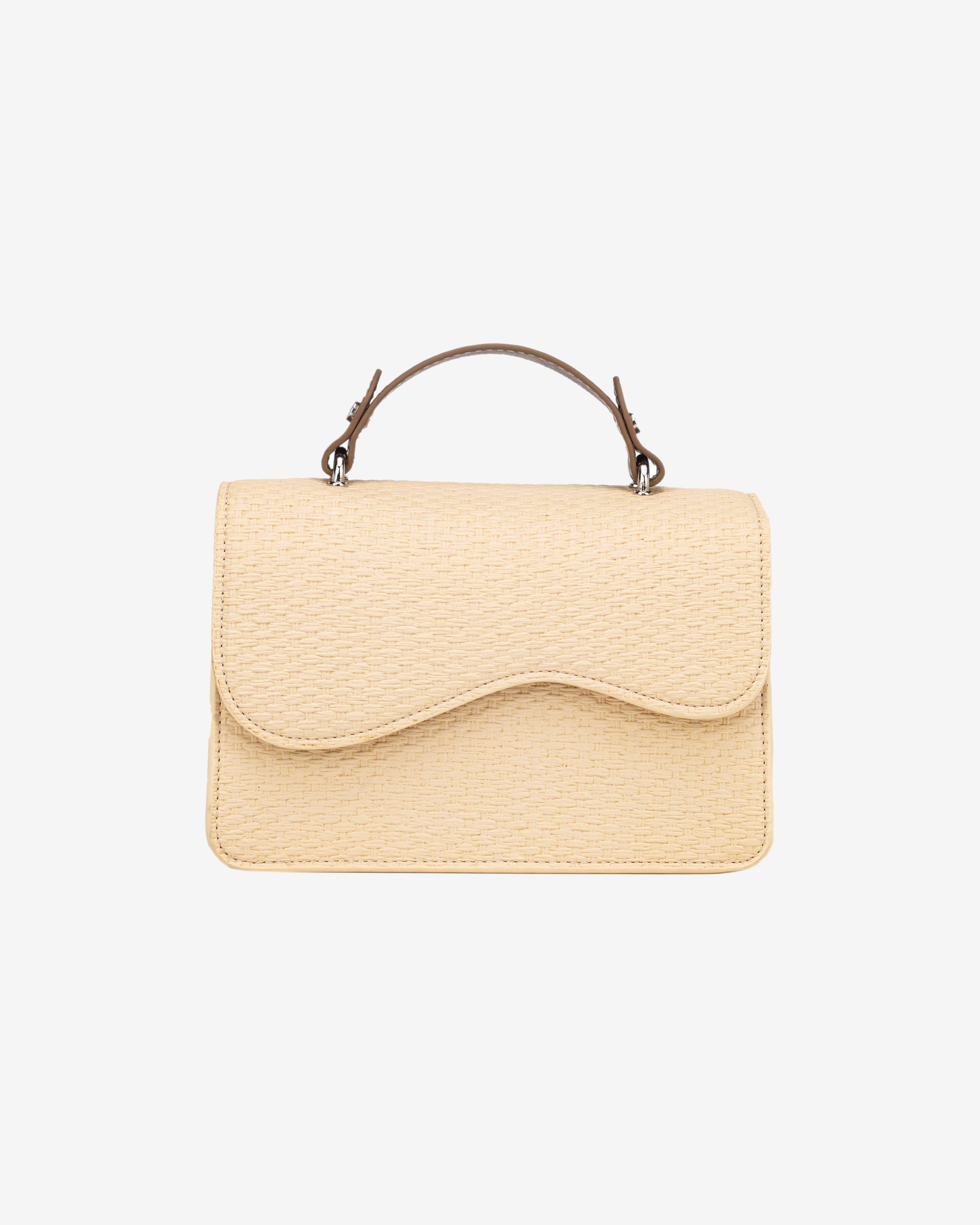 HVISK CRANE RAFFIA STRUCTURE Crossbody 471 Raffia Sand
