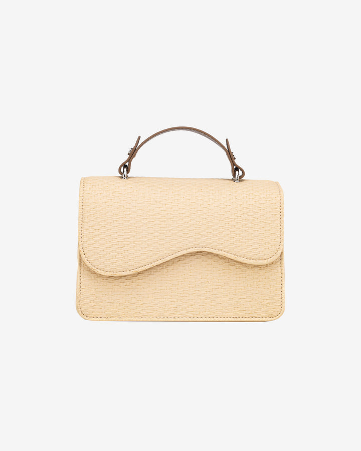 HVISK CRANE RAFFIA STRUCTURE Crossbody 471 Raffia Sand