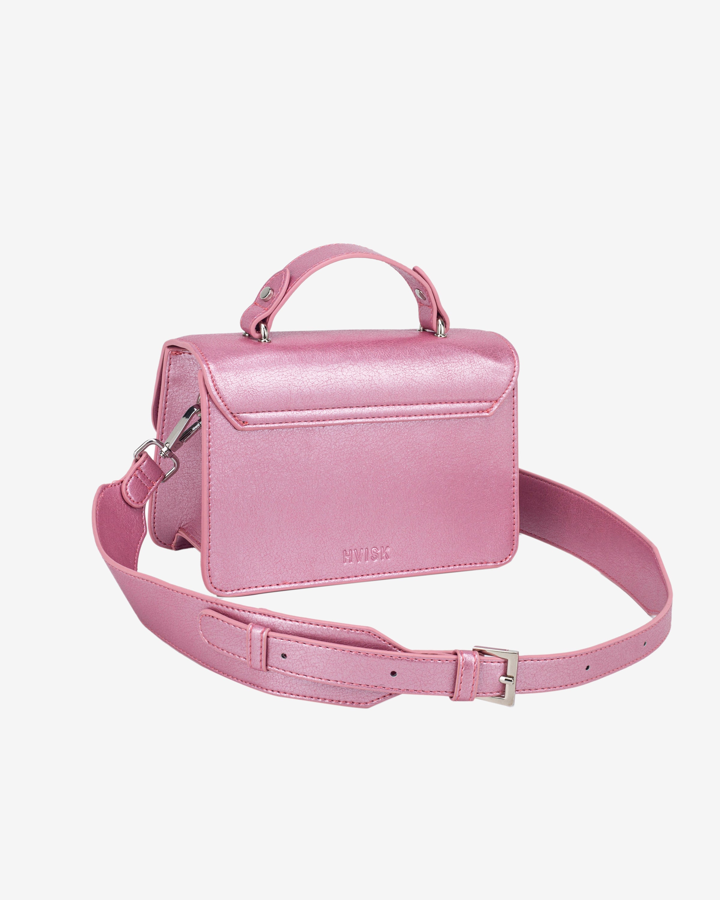HVISK CRANE SHINY STRUCTURE Crossbody 469 Rouge Pink
