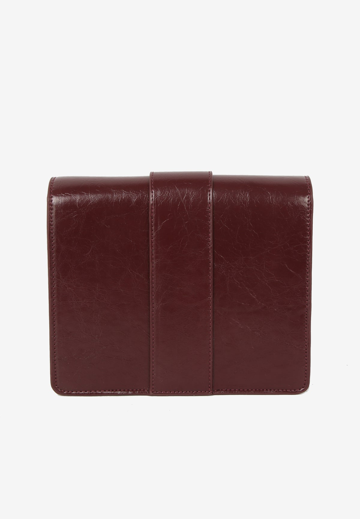 HVISK Cayman Raw Padlock Crossbody 508 Deep Burgundy