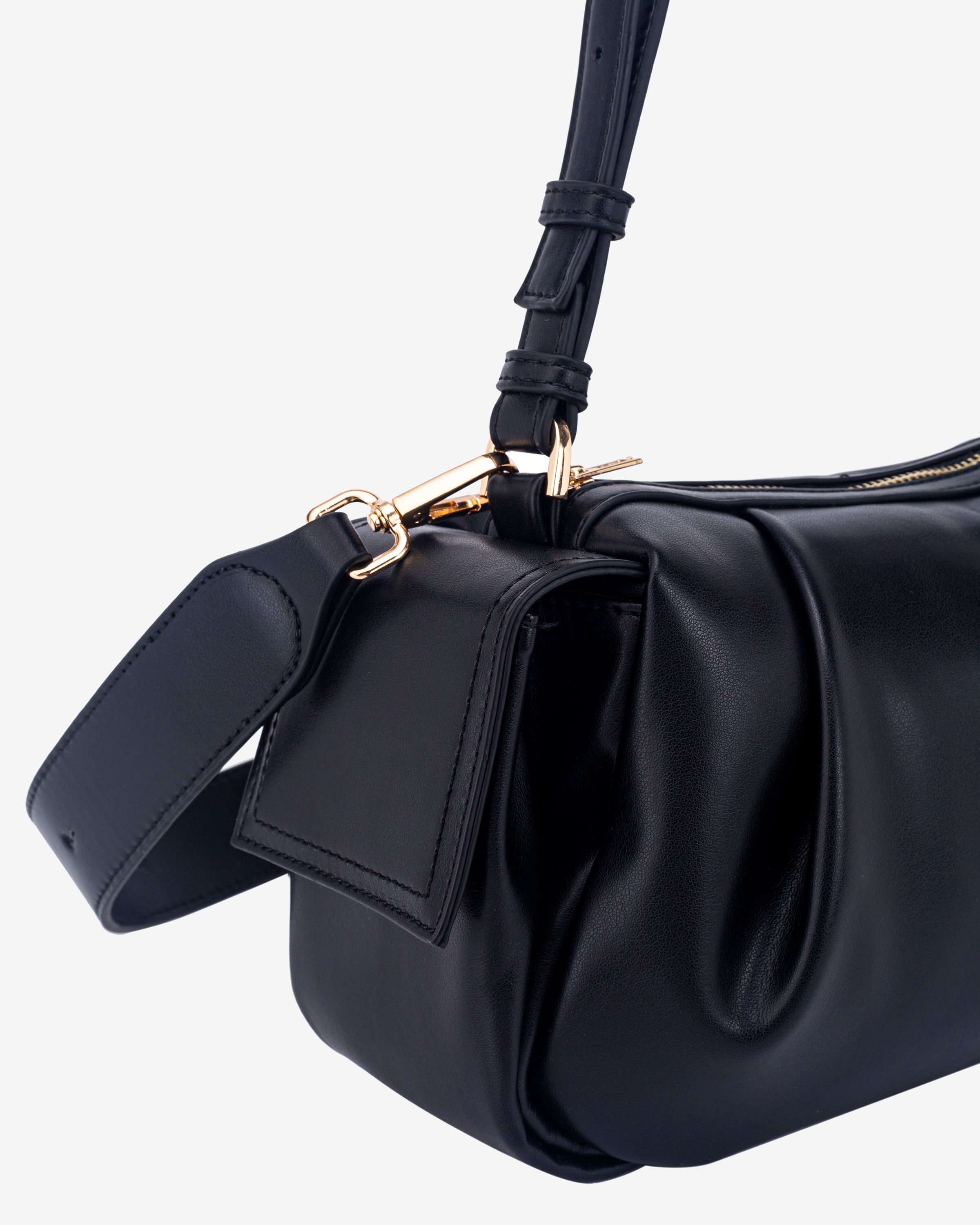HVISK ELBIE SOFT STRUCTURE Shoulder Bag 009 Black