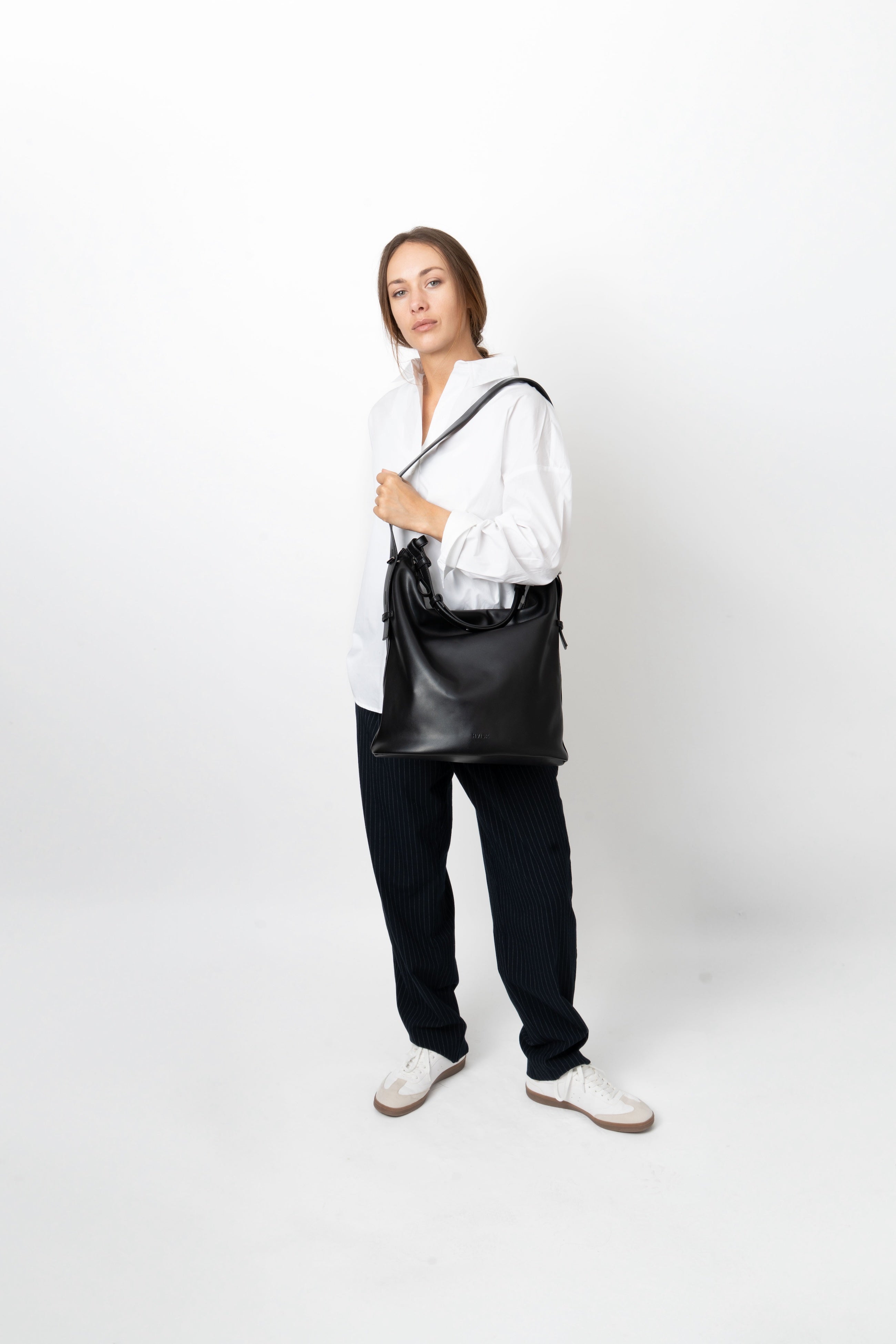 HVISK EMMETT SOFT STRUCTURE Tote Bag 009 Black