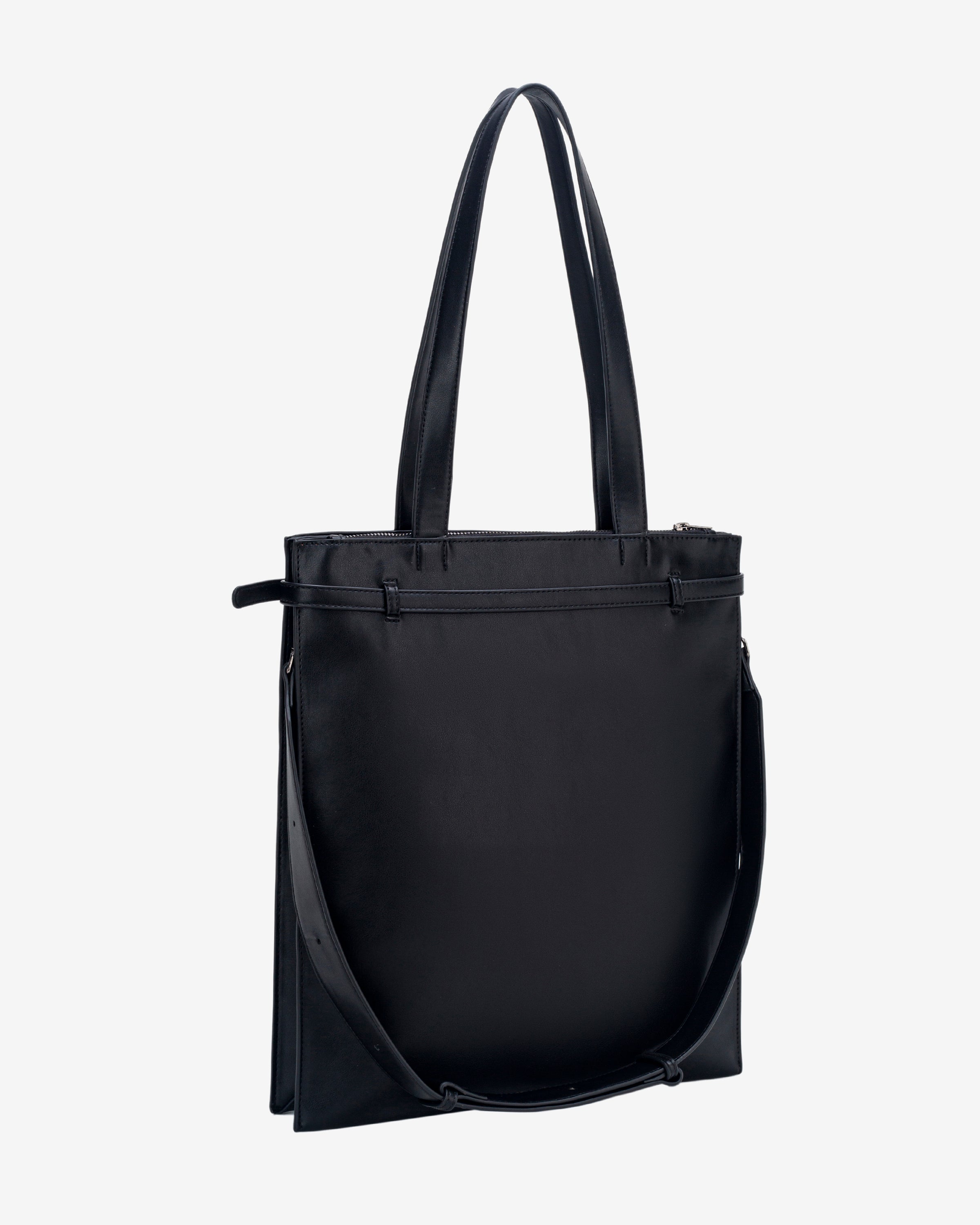 HVISK ETTA SOFT STRUCTURE Tote Bag 009 Black