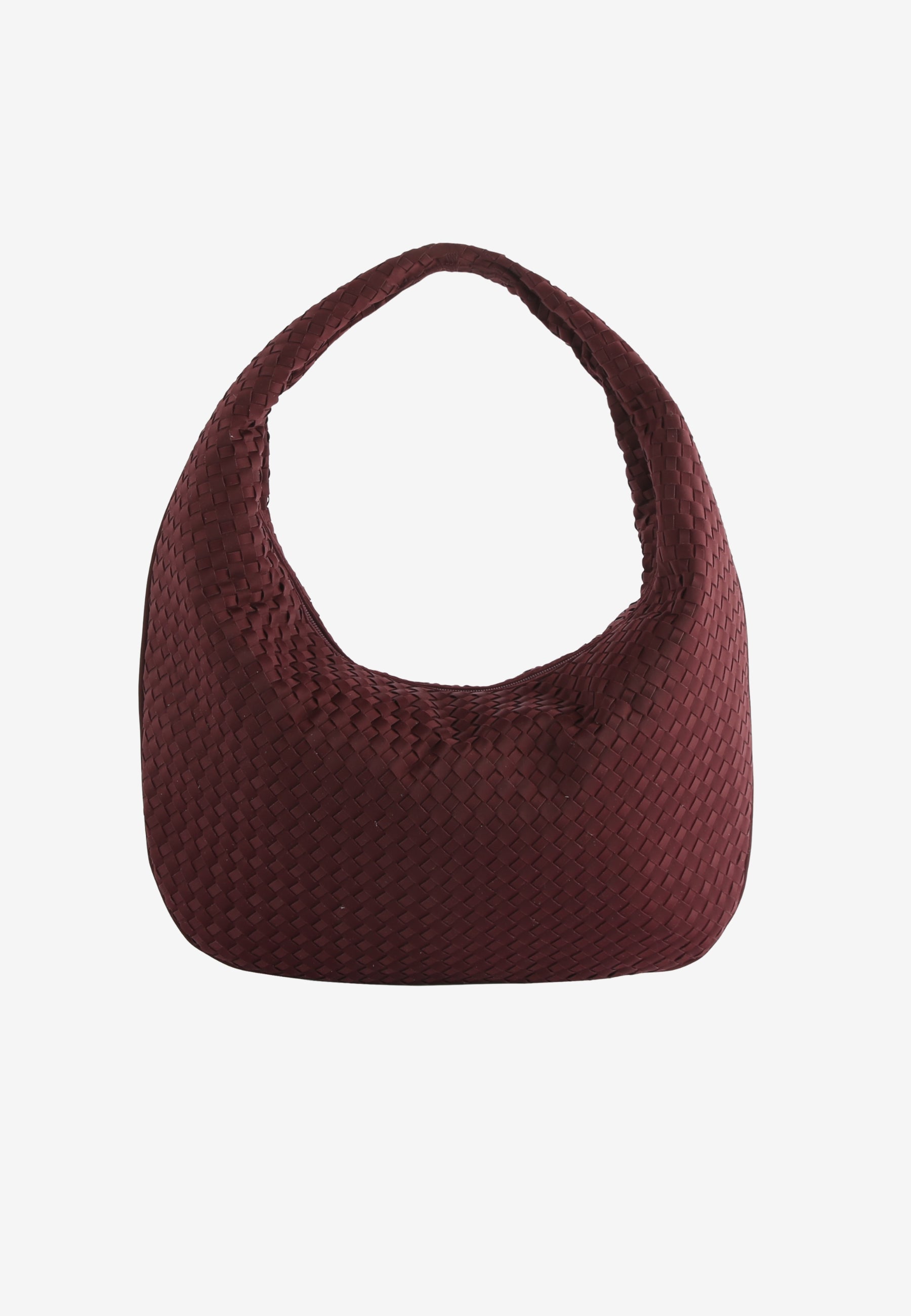 HVISK HAZE BRAIDED NEOPRENE Tote Bag 475 Midnight Plum