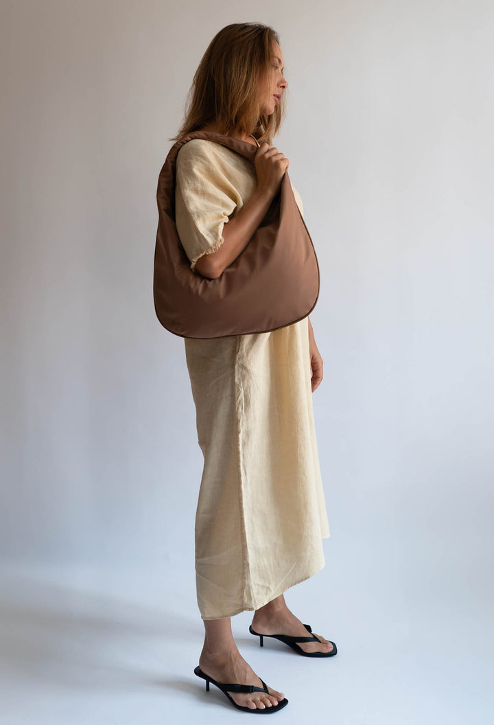 HVISK HAZE MATTE TWILL Tote Bag 468 Light Brown