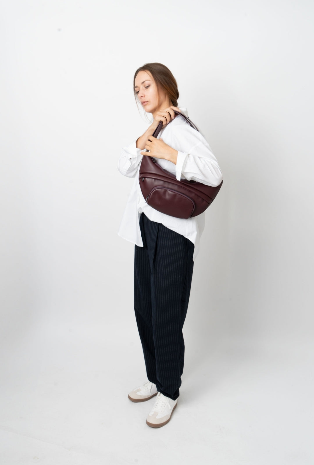 HVISK JADE SOFT STRUCTURE Bum Bag 475 Midnight Plum