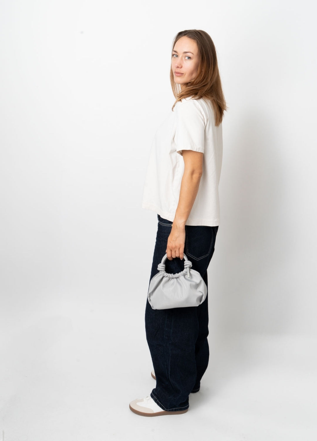 HVISK JOLLY MATTE TWILL Crossbody 477 Grey Aura