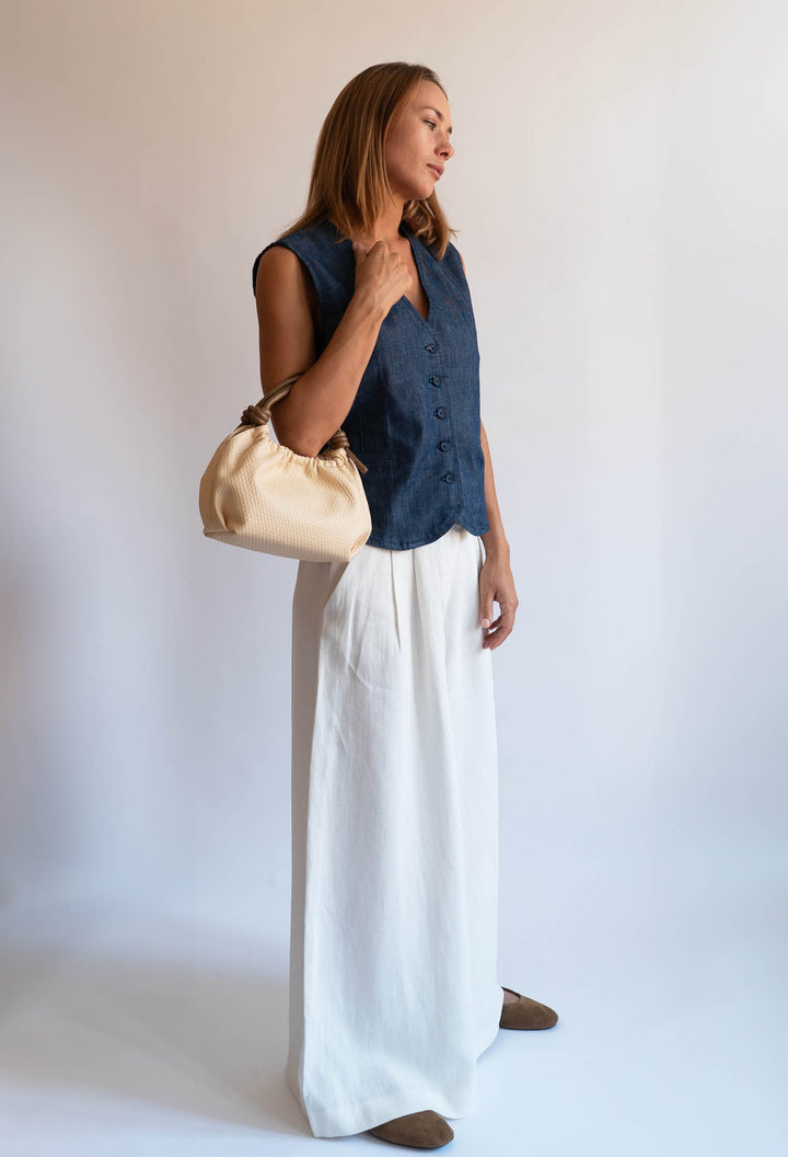 HVISK JOLLY RAFFIA STRUCTURE Crossbody 471 Raffia Sand