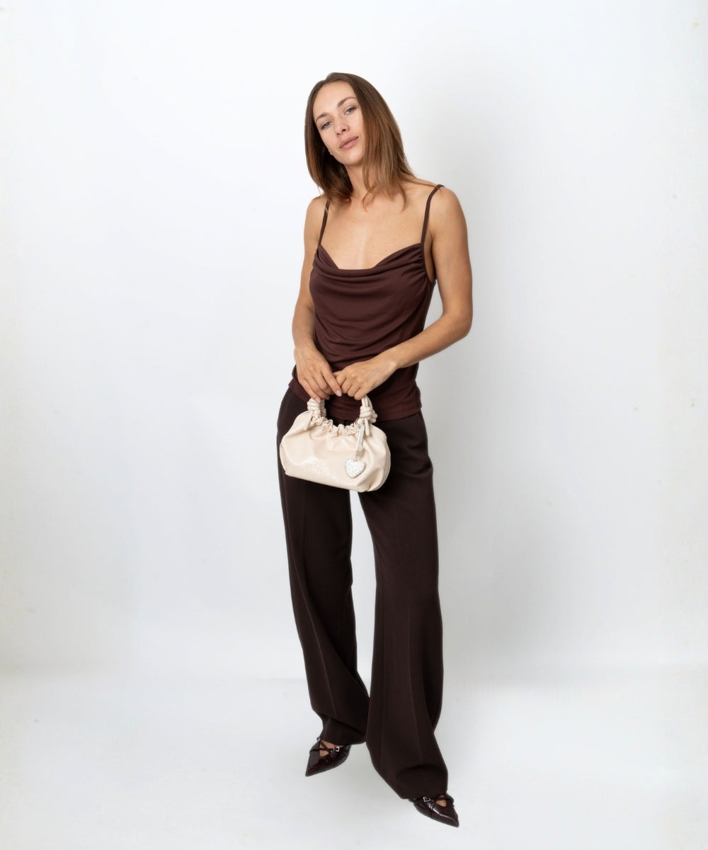 HVISK JOLLY SHELL STRUCTURE Crossbody 486 Oat White