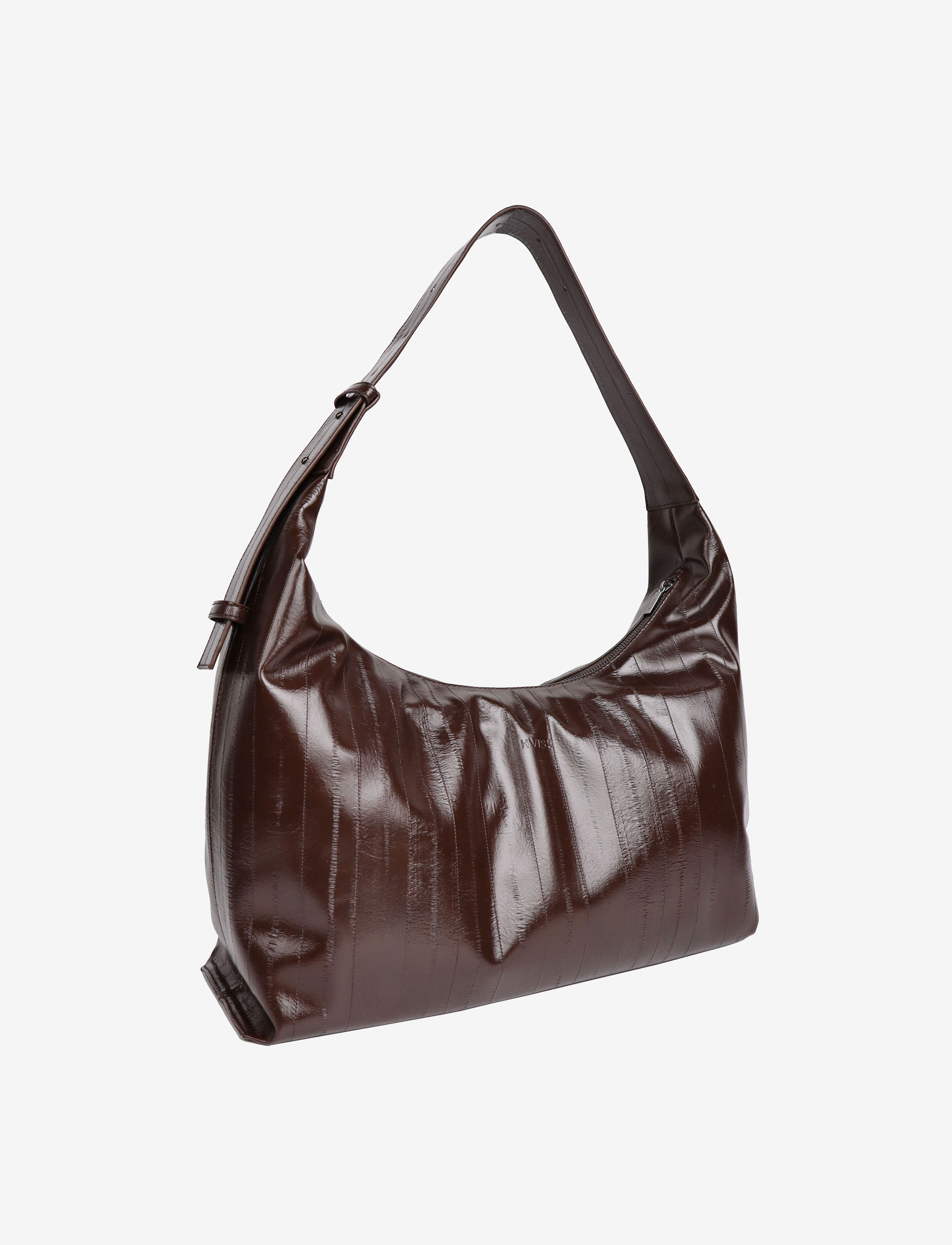 HVISK LANE STROKE STRUCTURE Tote Bag 485 Espresso
