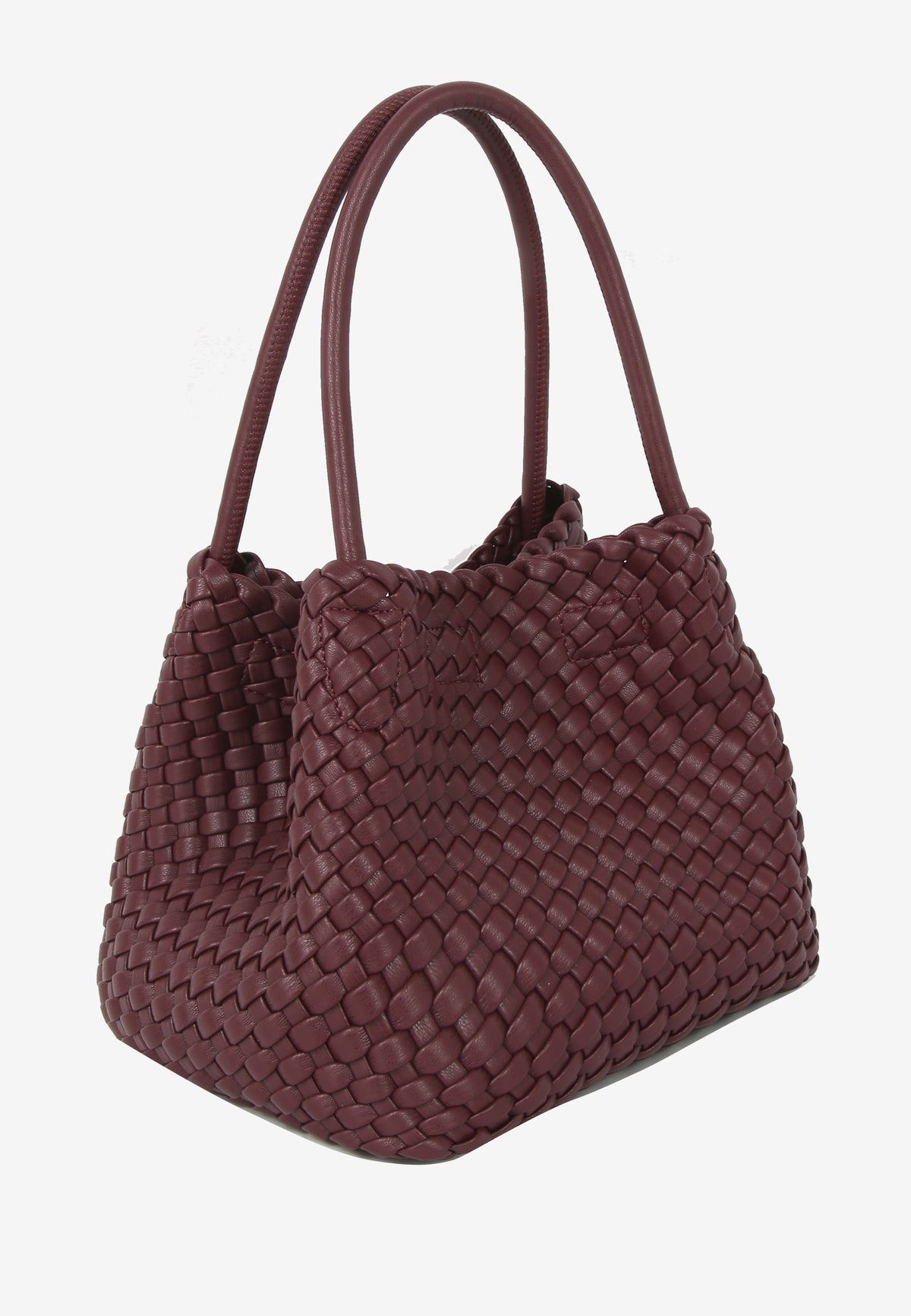 HVISK Lily Braided Handbag 508 Deep Burgundy