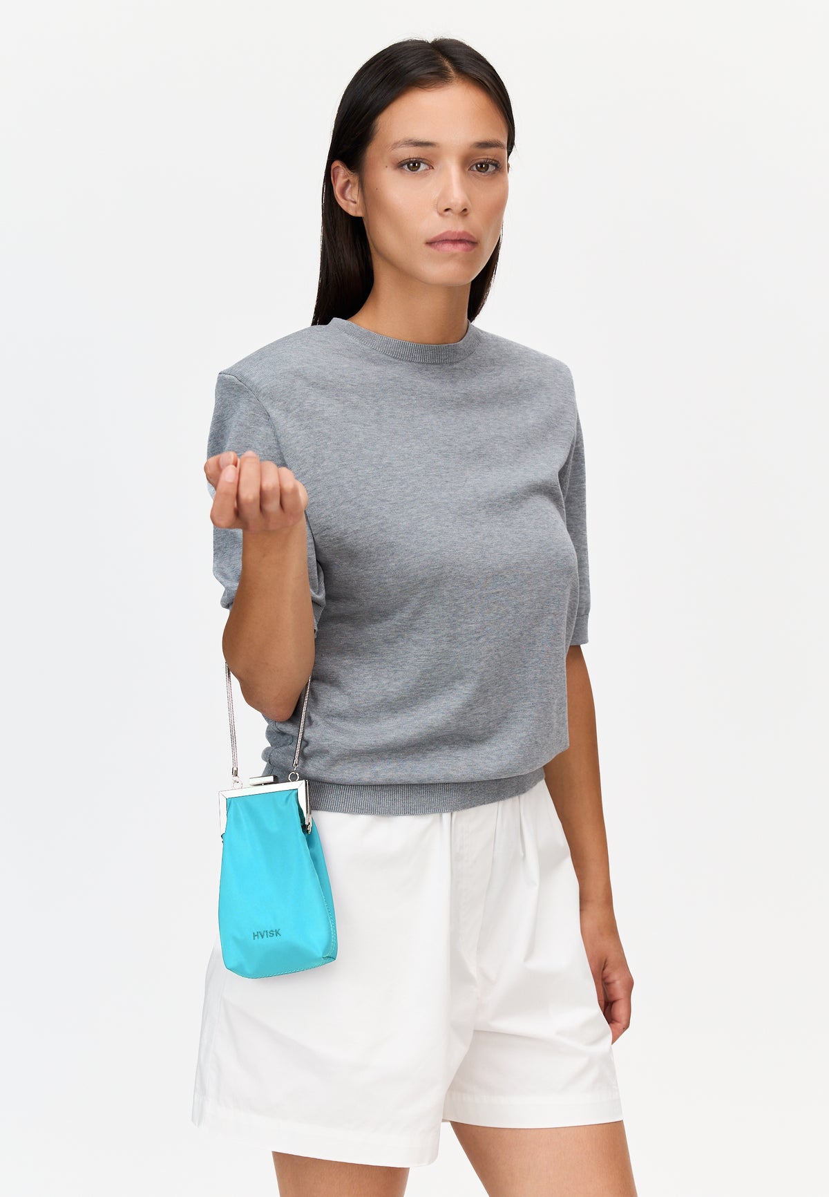 HVISK PANSY TWILL Handbag 520 Turquoise