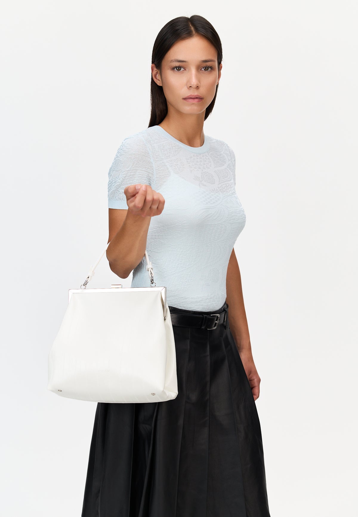 HVISK POLLY STROKE Handbag 027 White