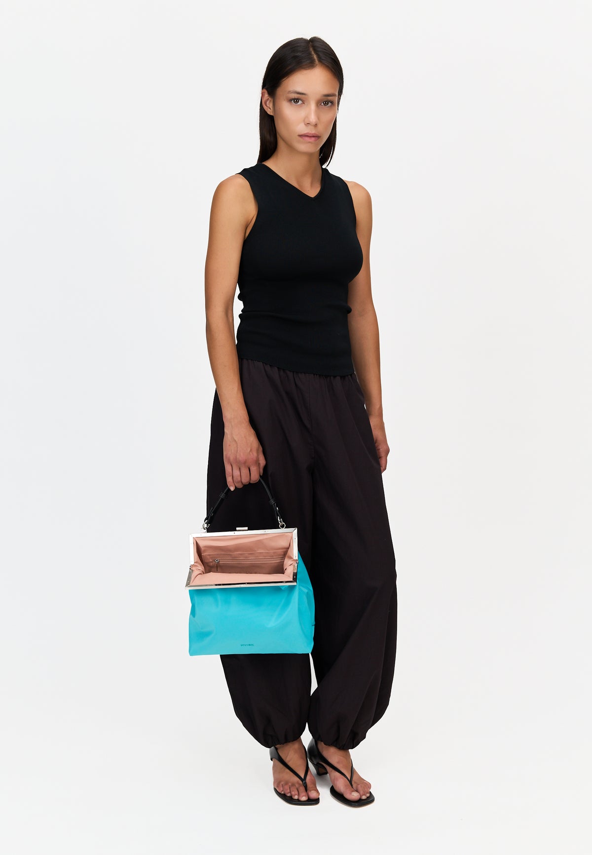 HVISK POLLY TWILL Handbag 520 Turquoise