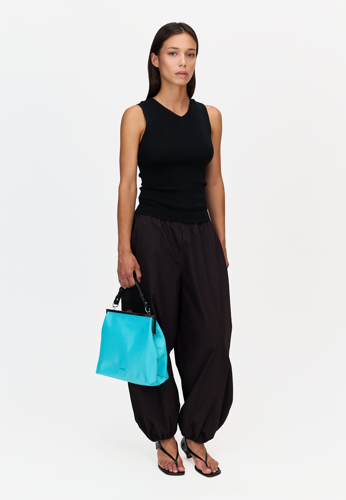 HVISK POLLY TWILL Handbag 520 Turquoise