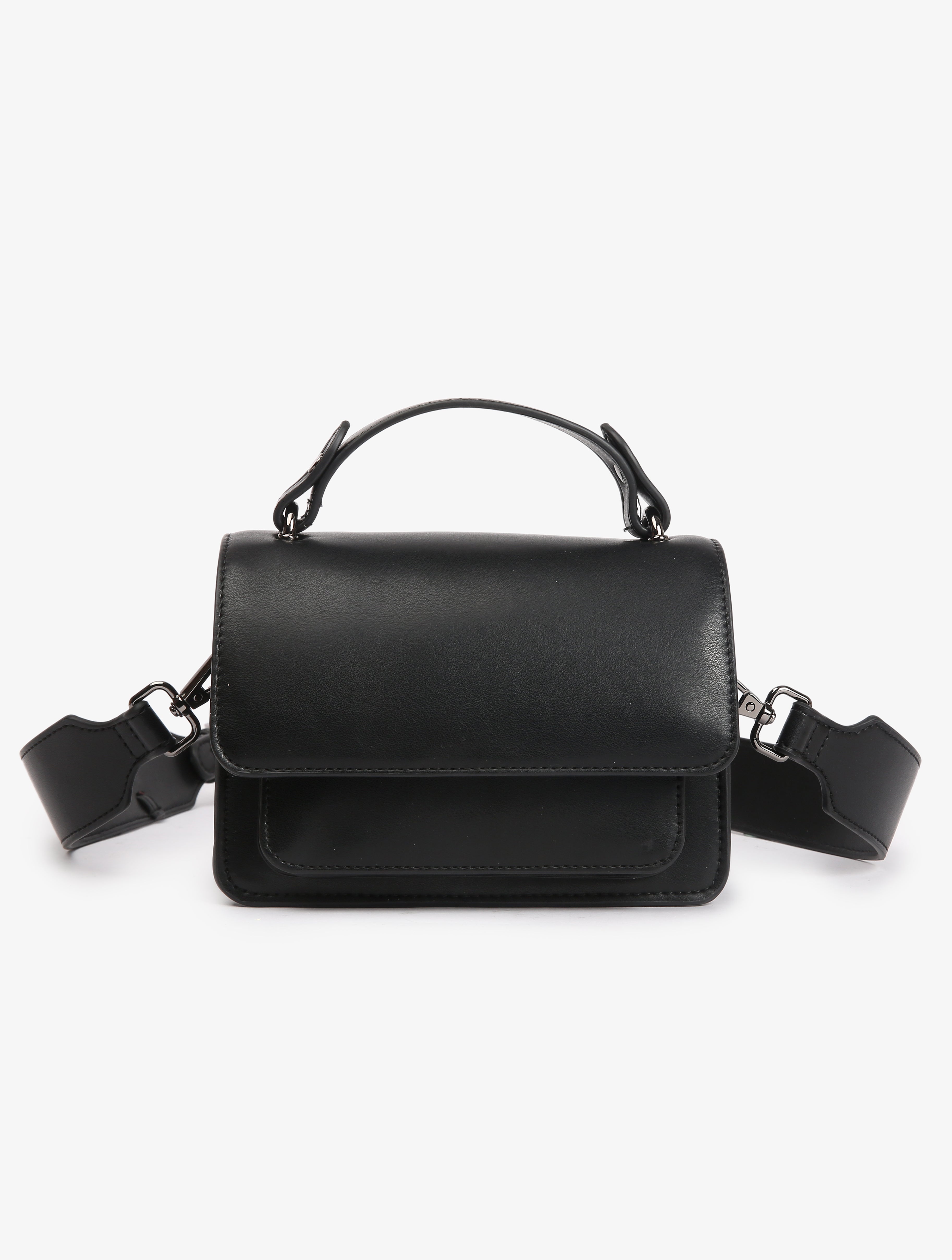 HVISK RENEI SOFT STRUCTURE Crossbody 009 Black
