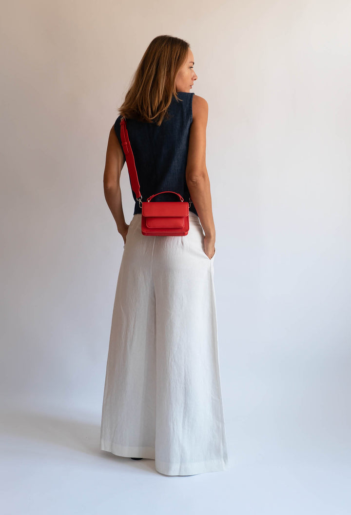 HVISK RENEI SOFT STRUCTURE Crossbody 465 Red Coral