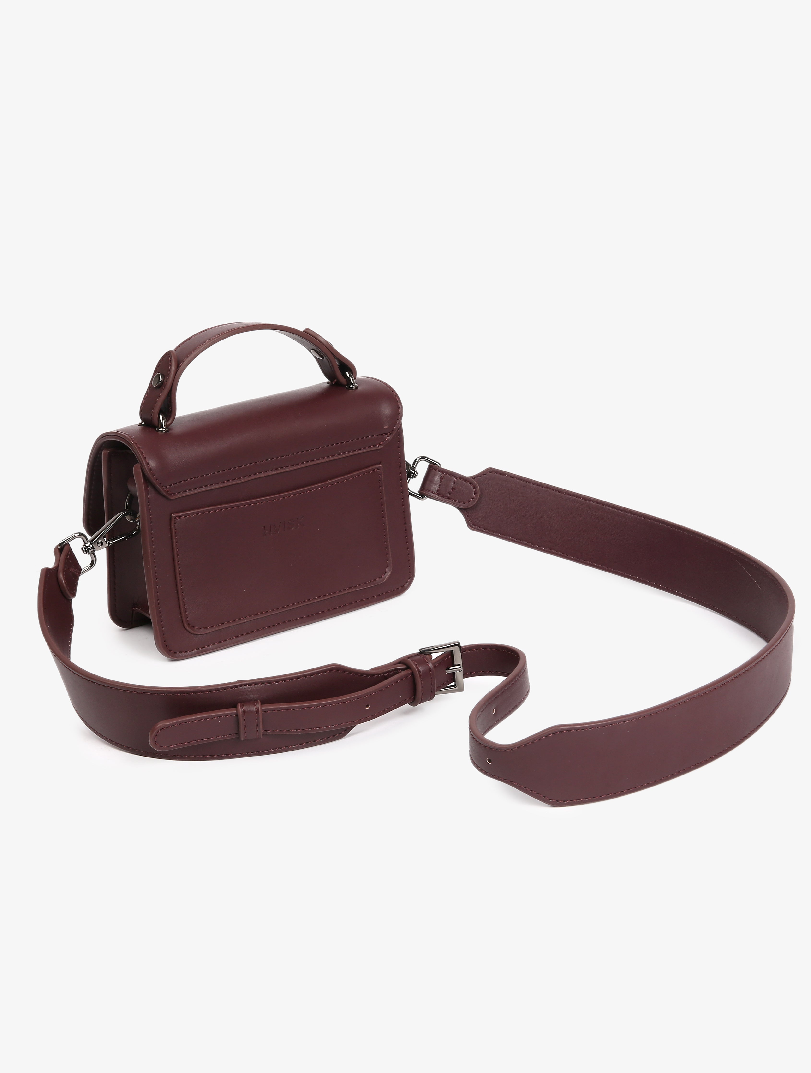 HVISK RENEI SOFT STRUCTURE Crossbody 475 Midnight Plum