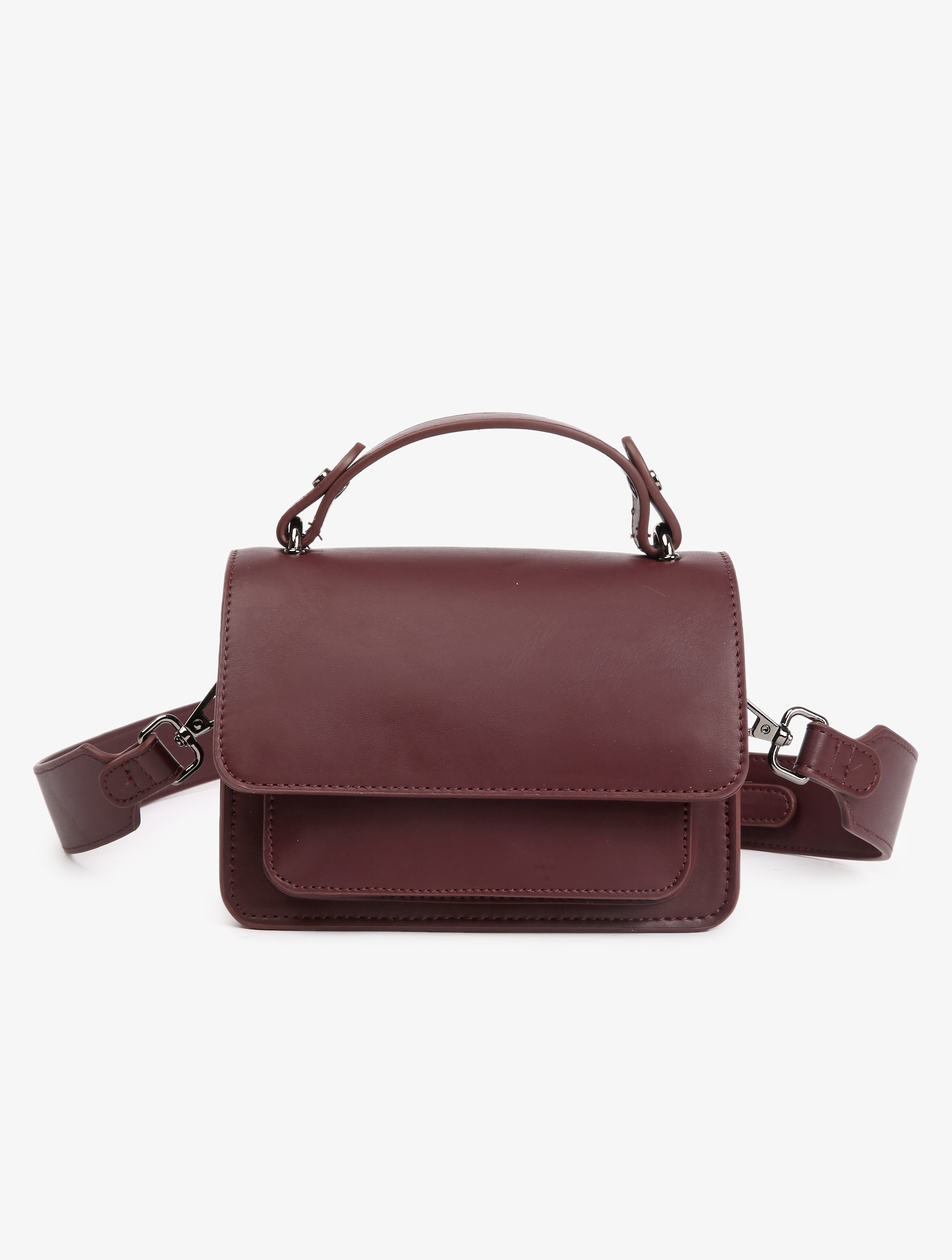HVISK RENEI SOFT STRUCTURE Crossbody 475 Midnight Plum