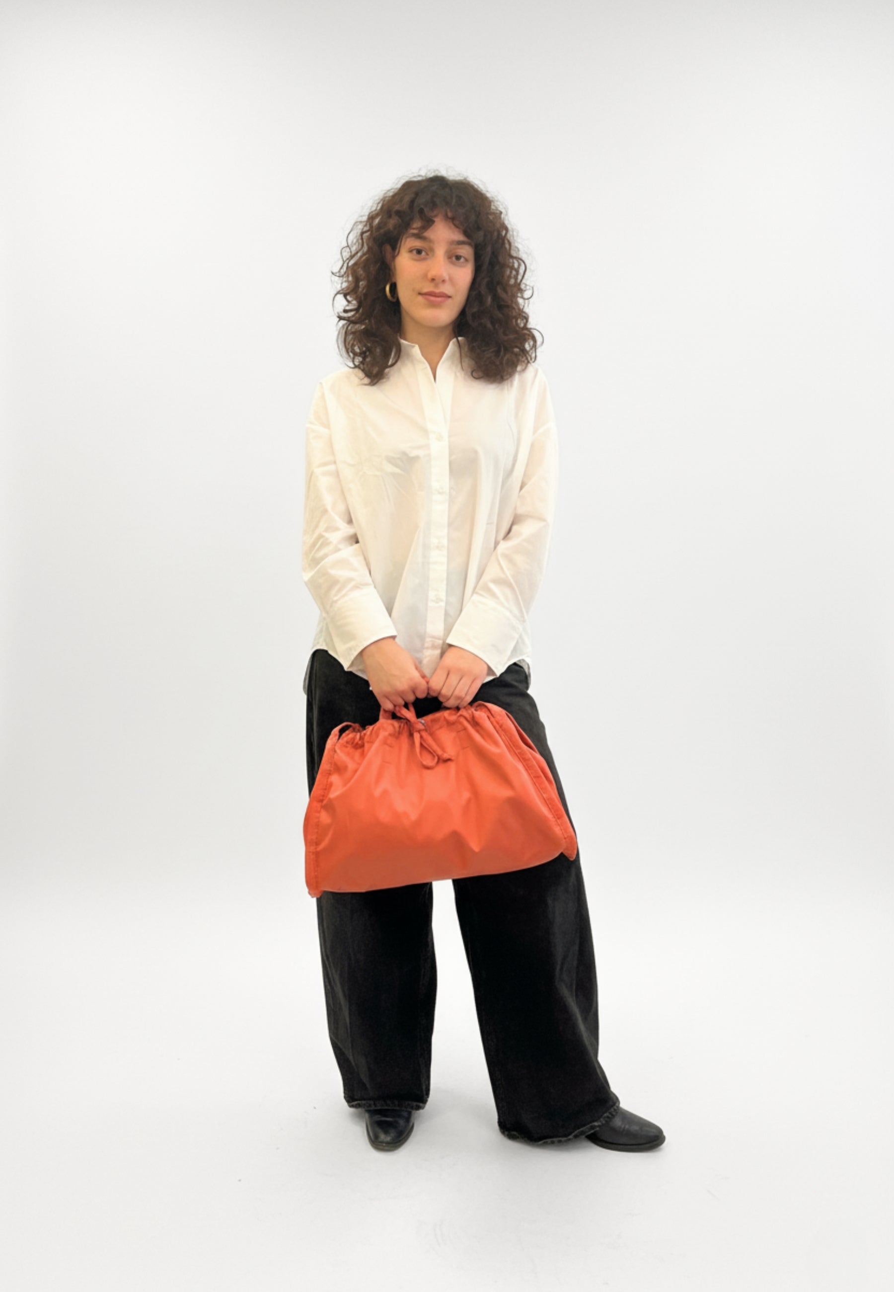 HVISK SAGE MEDIUM MATTE TWILL Handle Bag 483 Blush Coral