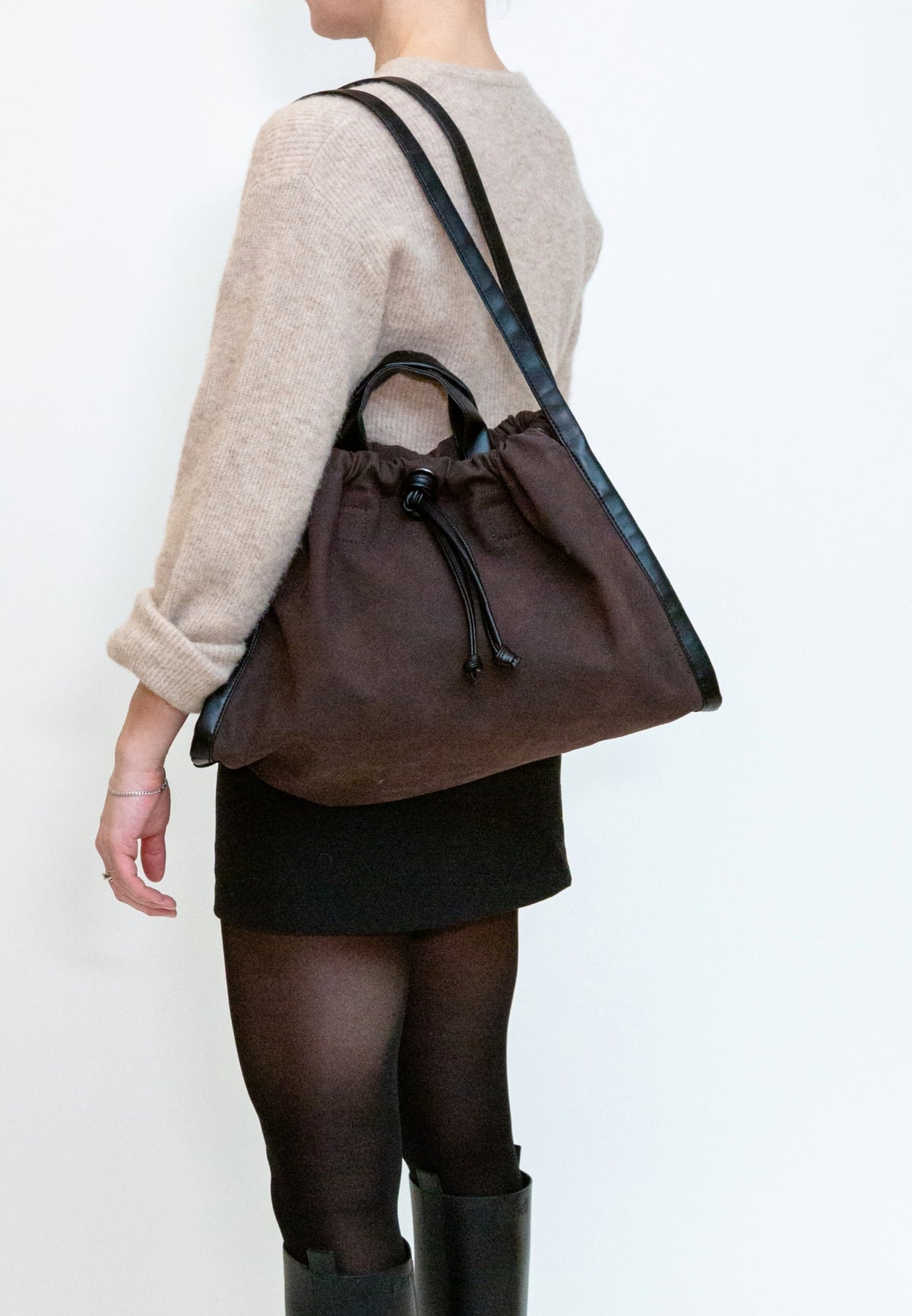HVISK Sage Brush Mix Shopper 514 Umber Brown / Black