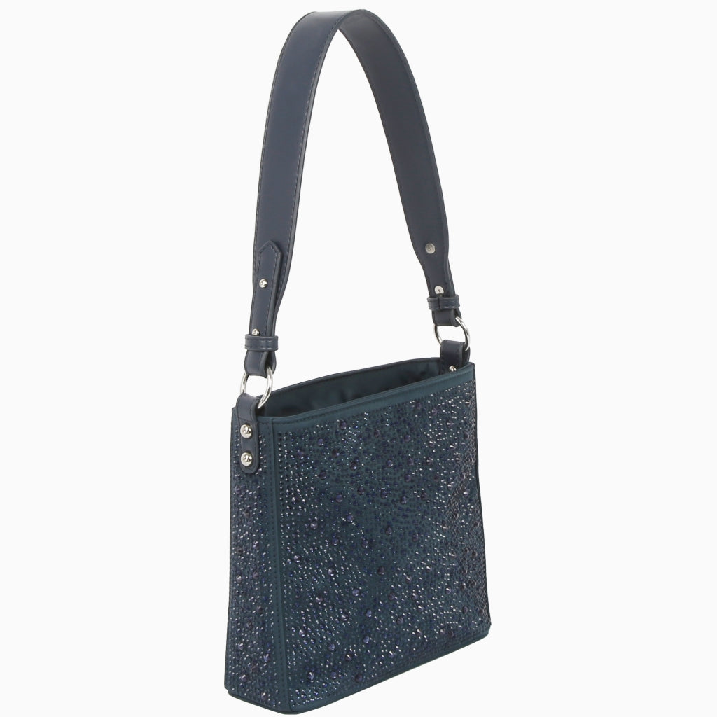HVISK AMBLE RHINESTONE Shoulder Bag 003 Midnight Blue