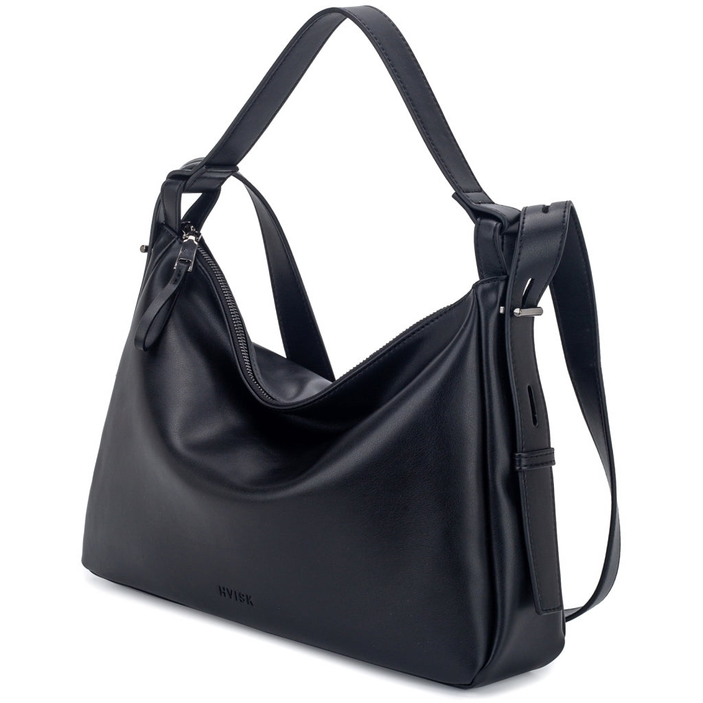 HVISK ANDREA SOFT STRUCTURE Shoulder Bag 009 Black
