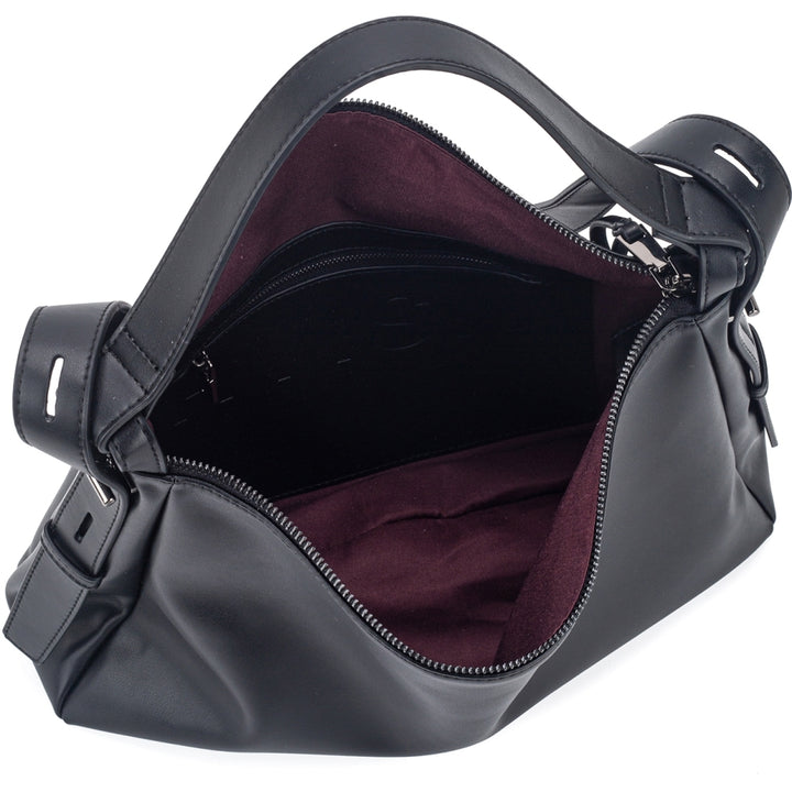 HVISK ANDREA SOFT STRUCTURE Shoulder Bag 009 Black