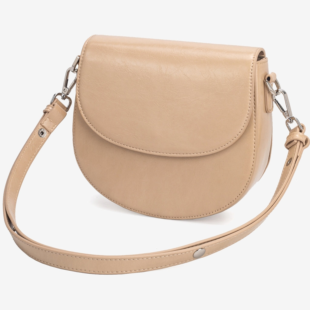 HVISK ANNIE LACQUER Shoulder Bag 484 Sand Dune