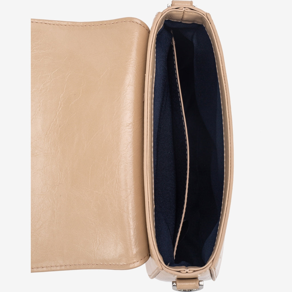 HVISK ANNIE LACQUER Shoulder Bag 484 Sand Dune