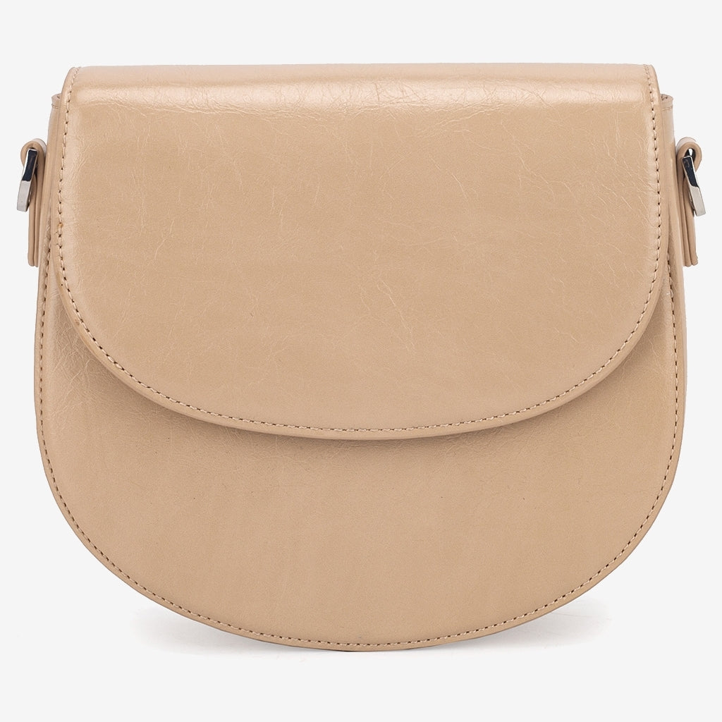 HVISK ANNIE LACQUER Shoulder Bag 484 Sand Dune
