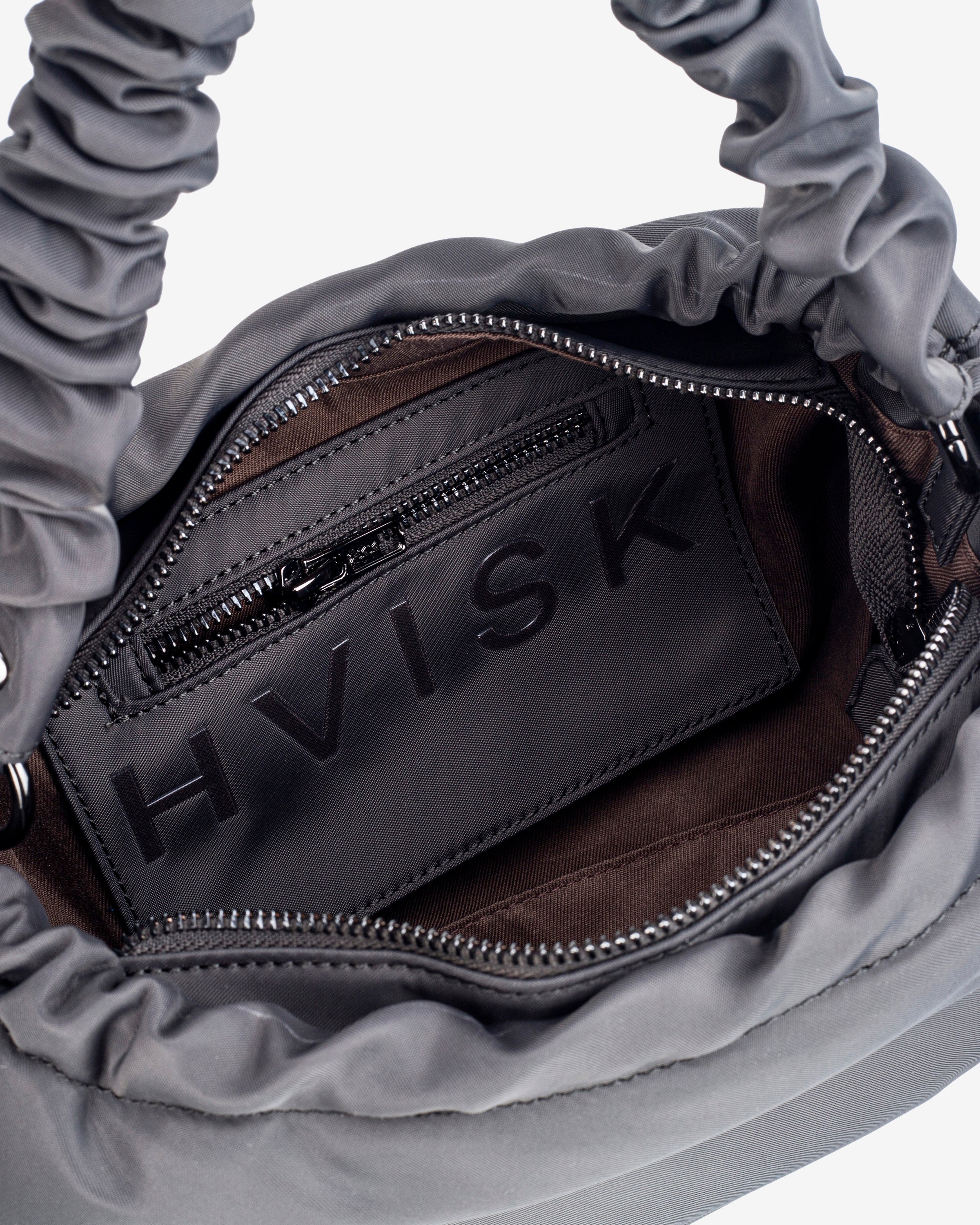 HVISK ARCADIA MATTE TWILL Handle Bag 453 Shadow Grey