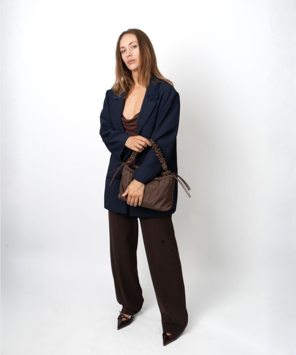 HVISK ARCADIA MATTE TWILL Handle Bag 485 Espresso