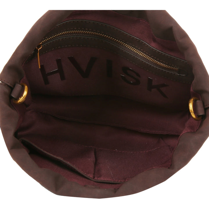 HVISK ARCANE BRUSH STRUCTURE Handle Bag 507 Umber Brown