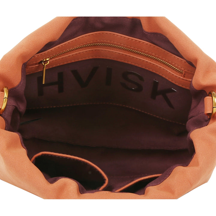 HVISK ARCANE BRUSH STRUCTURE Handle Bag 510 Terracotta