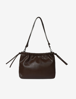 HVISK ARCANE GLOSSY STRUCTURE Handle Bag 496 Cocoa