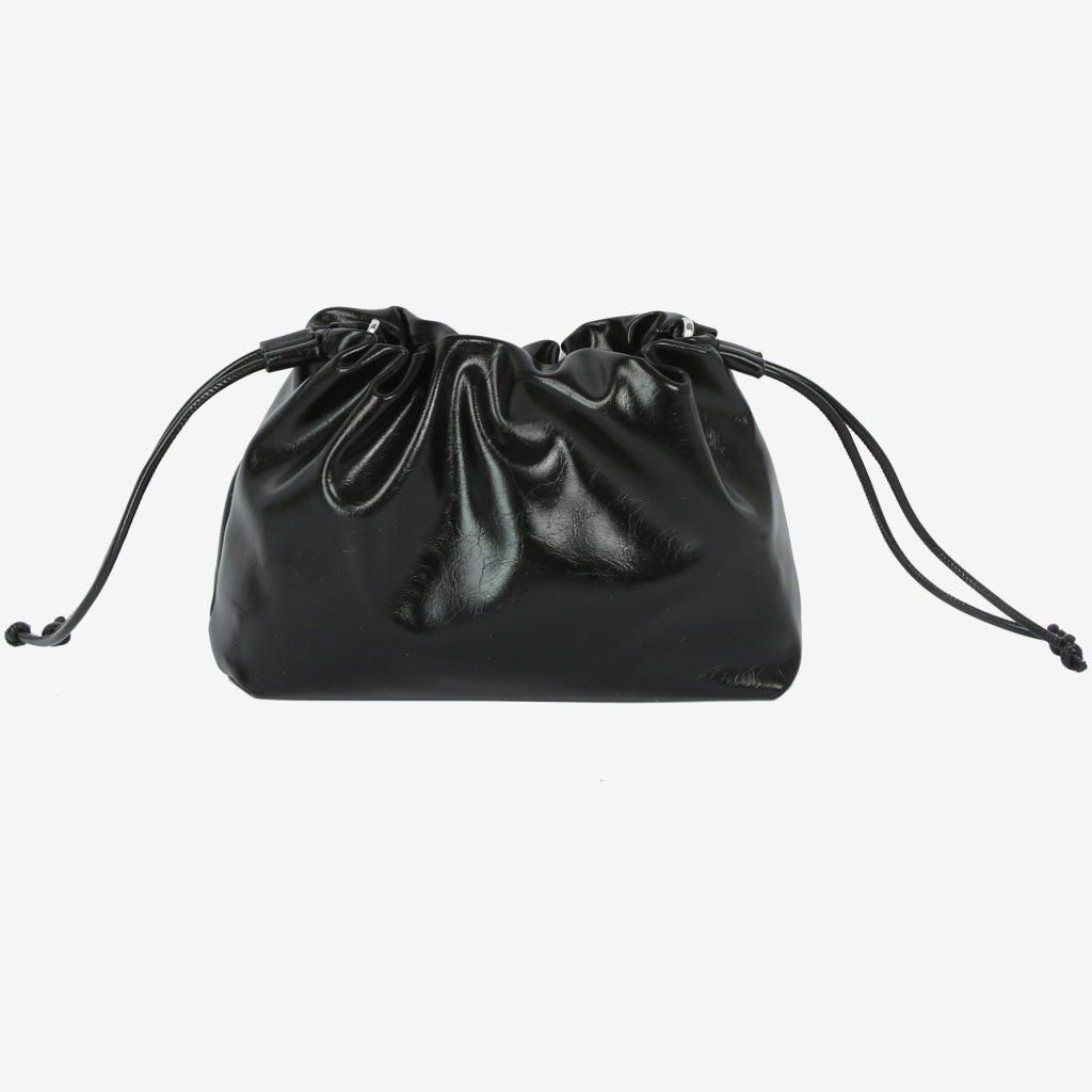 HVISK ARCANE LACQUER Shoulder Bag 009 Black